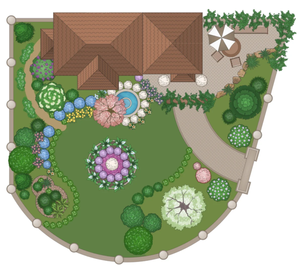 Landscape design plan example